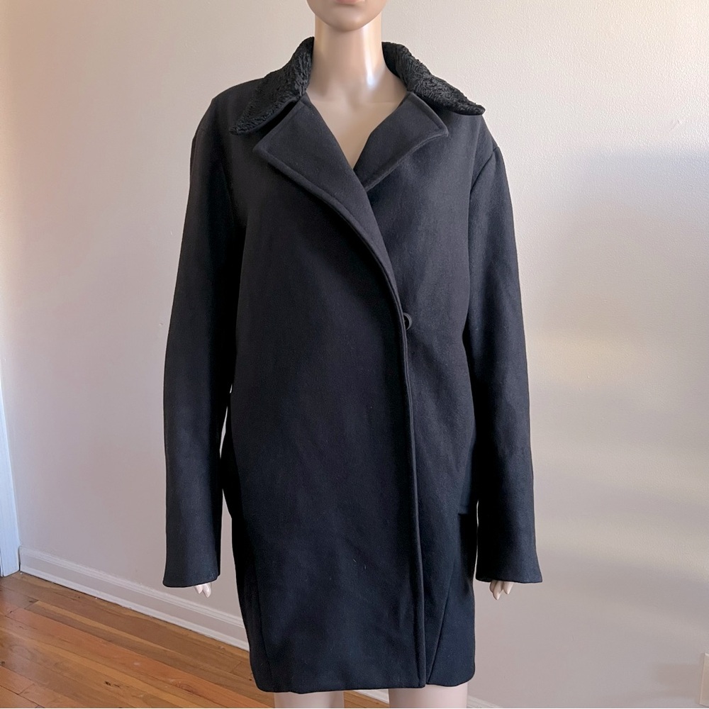 A.L.C Black Wool Coat Size S